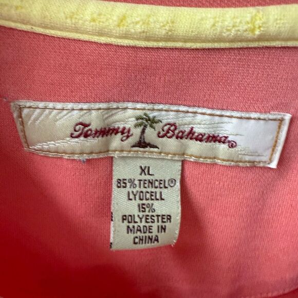 Tommy Bahama Short Sleeve Tshirt Soft Salmon Coral Orange XL - Picture 6 of 6